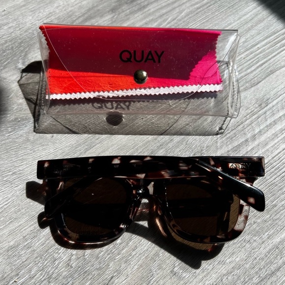 Quay AFTER HOURS POLARIZED tort blk frame/blk fade lenses NWT (back ordered) - Picture 3 of 6